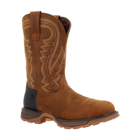 Maverick XP Steel Toe Waterproof Western Work Boot Coyote Brown DDB0403 Profile View