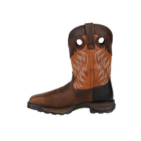 Maverick XP Steel Toe Waterproof Western Work Boot Deep Brown DDB0215 Toe View