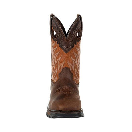 Maverick XP Steel Toe Waterproof Western Work Boot Deep Brown DDB0215 Front Image