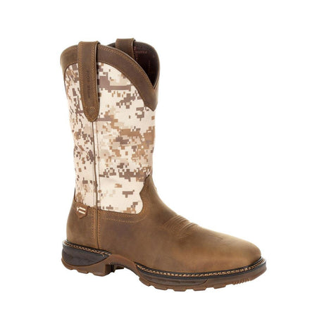 Maverick XP Steel Toe Waterproof Western Work Boot Desert Camo DDB0207 Side View