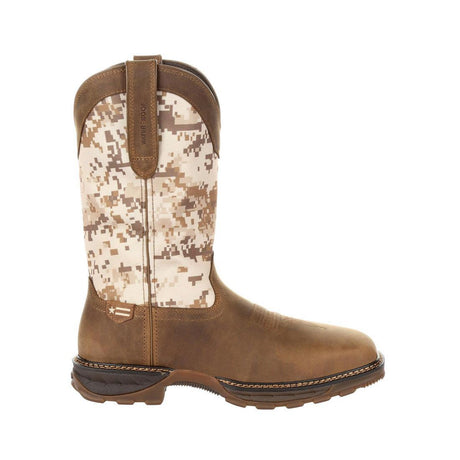 Maverick XP Steel Toe Waterproof Western Work Boot Desert Camo DDB0207 Profile View