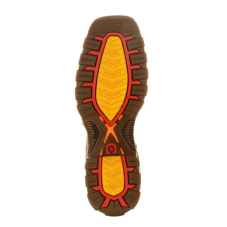 Maverick XP Waterproof Western Work Boot Chocolate And White DDB0302 Sole Image