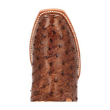 PRCA Collection Full-Quill Ostrich Western Boot kango Tobacco And Rust DDB0463 Toe View