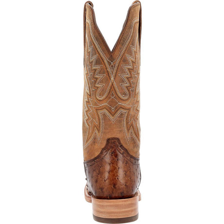 PRCA Collection Full-Quill Ostrich Western Boot kango Tobacco And Rust DDB0463 Front Image
