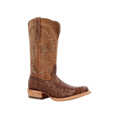 PRCA Collection Full-Quill Ostrich Western Boot kango Tobacco And Rust DDB0463 Side View