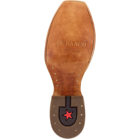 PRCA Collection Full-Quill Ostrich Western Boot kango Tobacco And Rust DDB0463 Sole Image