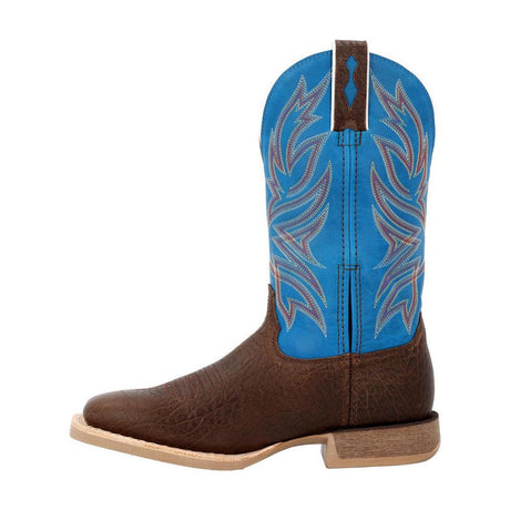 Rebel Pro Bay Brown and Brilliant Blue Western Boot DDB0421 Toe View