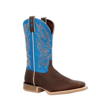 Rebel Pro Bay Brown and Brilliant Blue Western Boot DDB0421 Side View