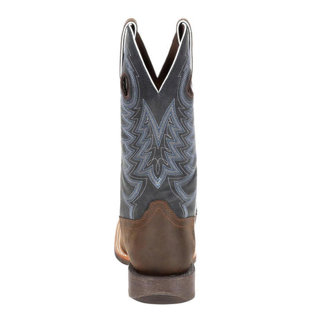 Rebel Pro Denim Blue Western Boot DDB0216 Heel View
