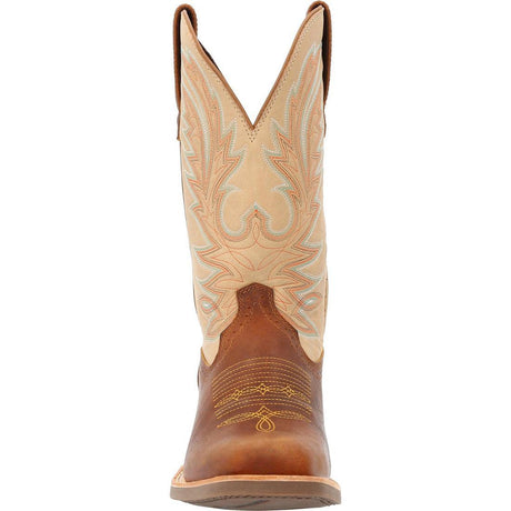 Rebel Pro Golden Brown & Bone Western Boot DDB0355 Heel View