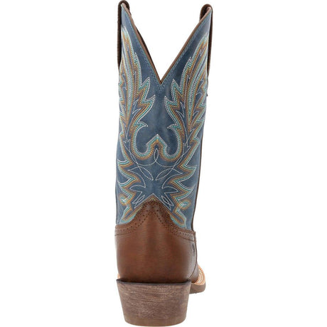 Rebel Pro Hickory & Denim Western Boot DDB0356 Heel View