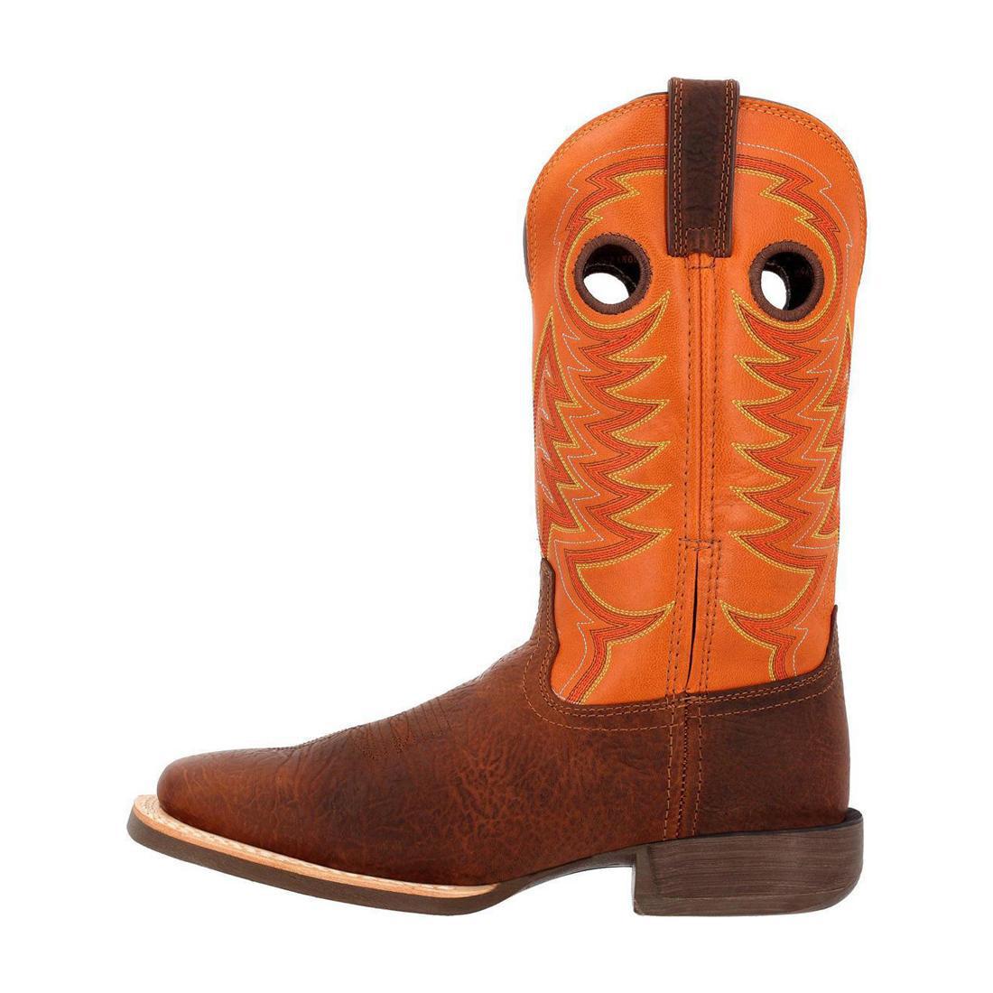 Rebel Pro Orange Western Boot DDB0230 Toe View
