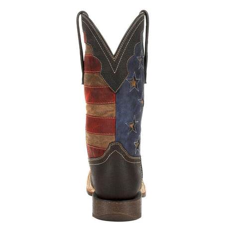 Rebel Pro Vintage Flag Western Boot DDB0303 Heel View
