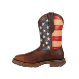 Rebel Steel Toe Flag Western Flag Boot DB020