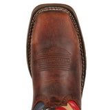 Rebel Steel Toe Flag Western Flag Boot DB020 Toe View