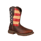 Rebel Steel Toe Flag Western Flag Boot DB020 Side View