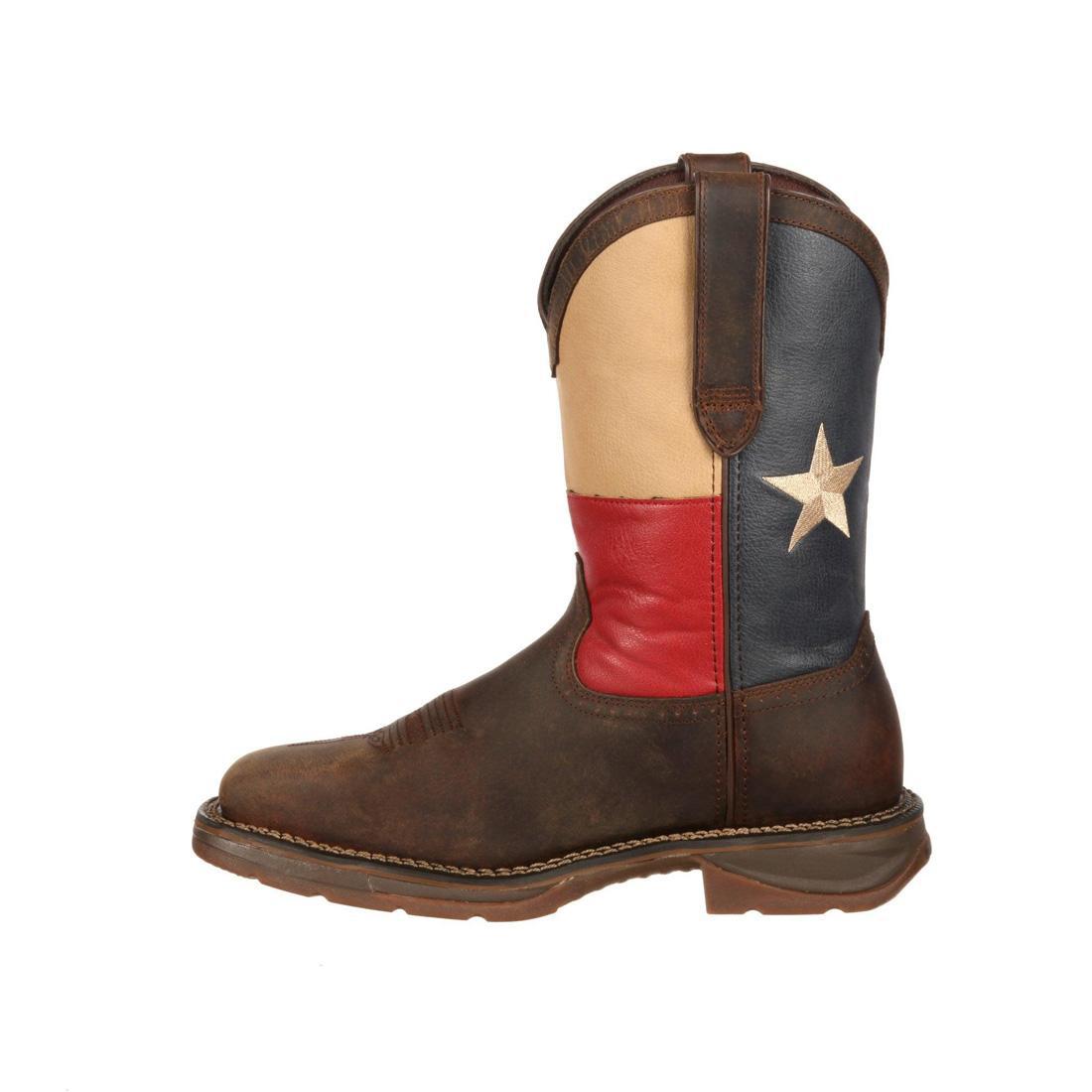 Rebel Steel Toe Texas Flag Western Boot DB021