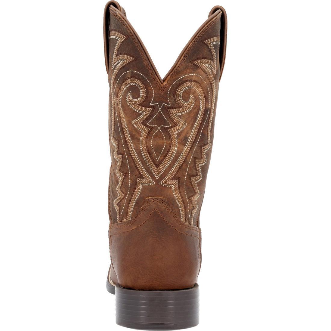 Westward Prairie Brown Western Boot DDB0342 Heel View
