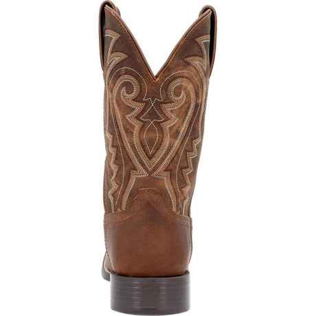 Westward Prairie Brown Western Boot DDB0342 Heel View