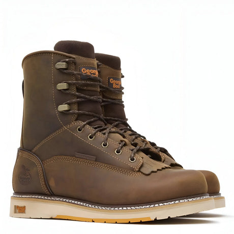Georgia Boot AMP 8" LT Wedge Waterproof Work Boot Medial