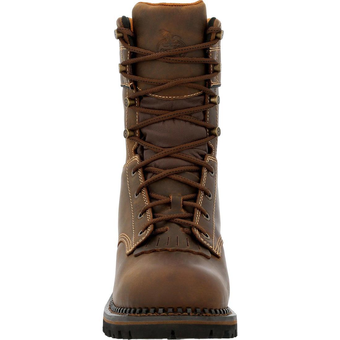 Georgia Boot AMP LT Logger Composite Toe Insulated Waterproof Work Boot GB00491 Front Image
