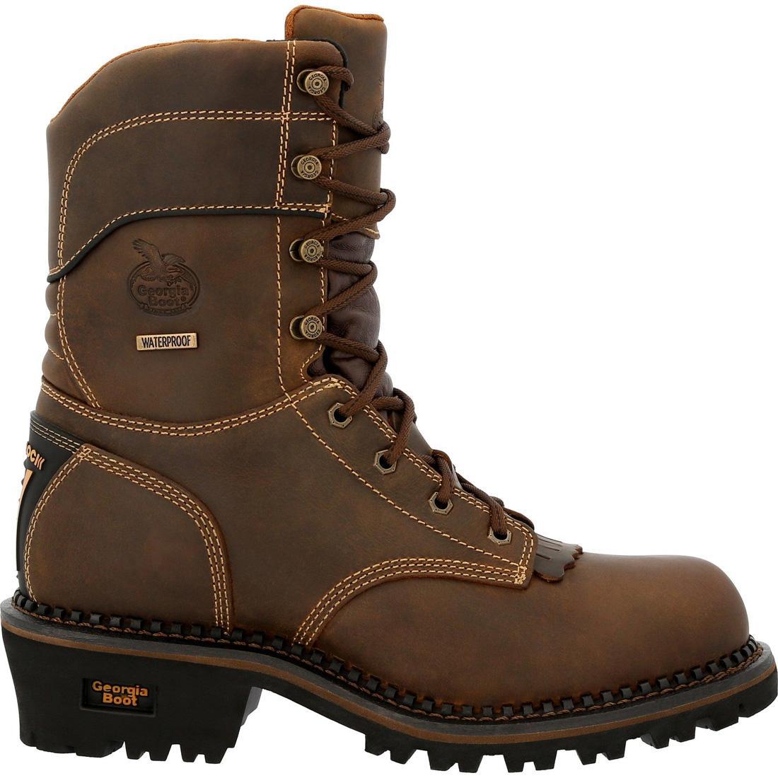 Georgia Boot AMP LT Logger Composite Toe Insulated Waterproof Work Boot GB00491 Image