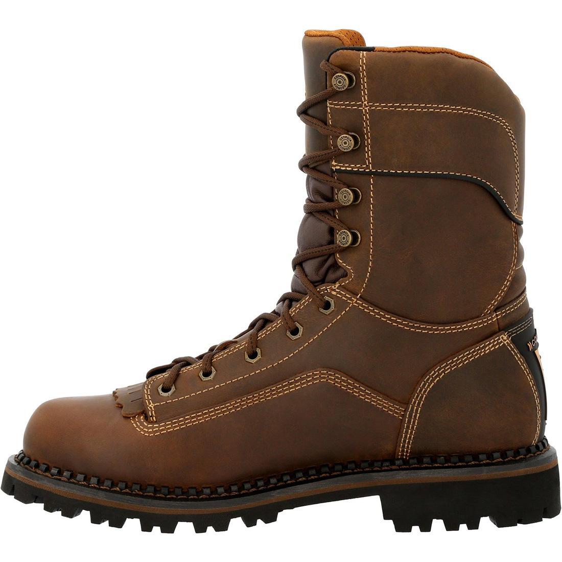 Georgia Boot AMP LT Low Heel Logger Composite Toe Waterproof Work Boot GB00473 Detail Image