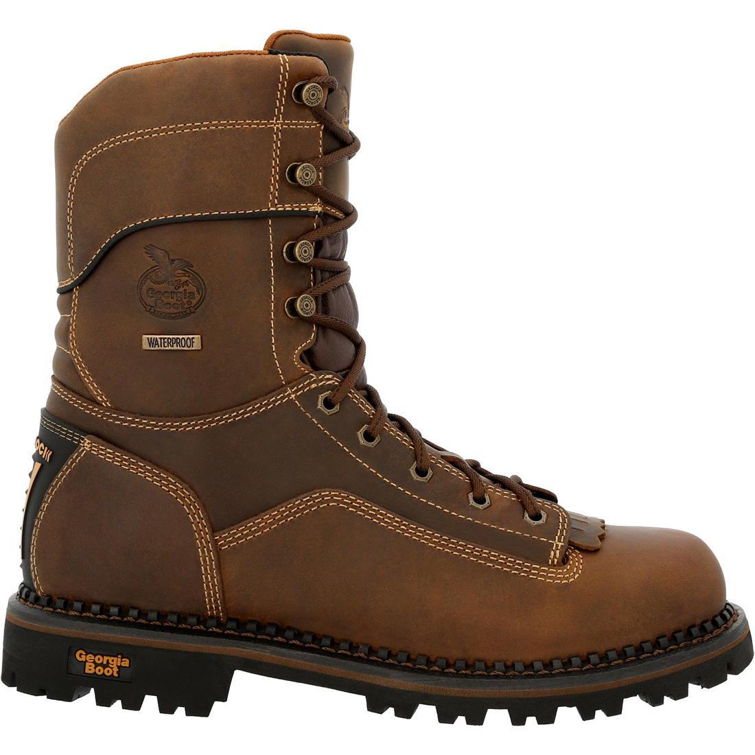 Georgia Boot AMP LT Low Heel Logger Composite Toe Waterproof Work Boot GB00473 Image