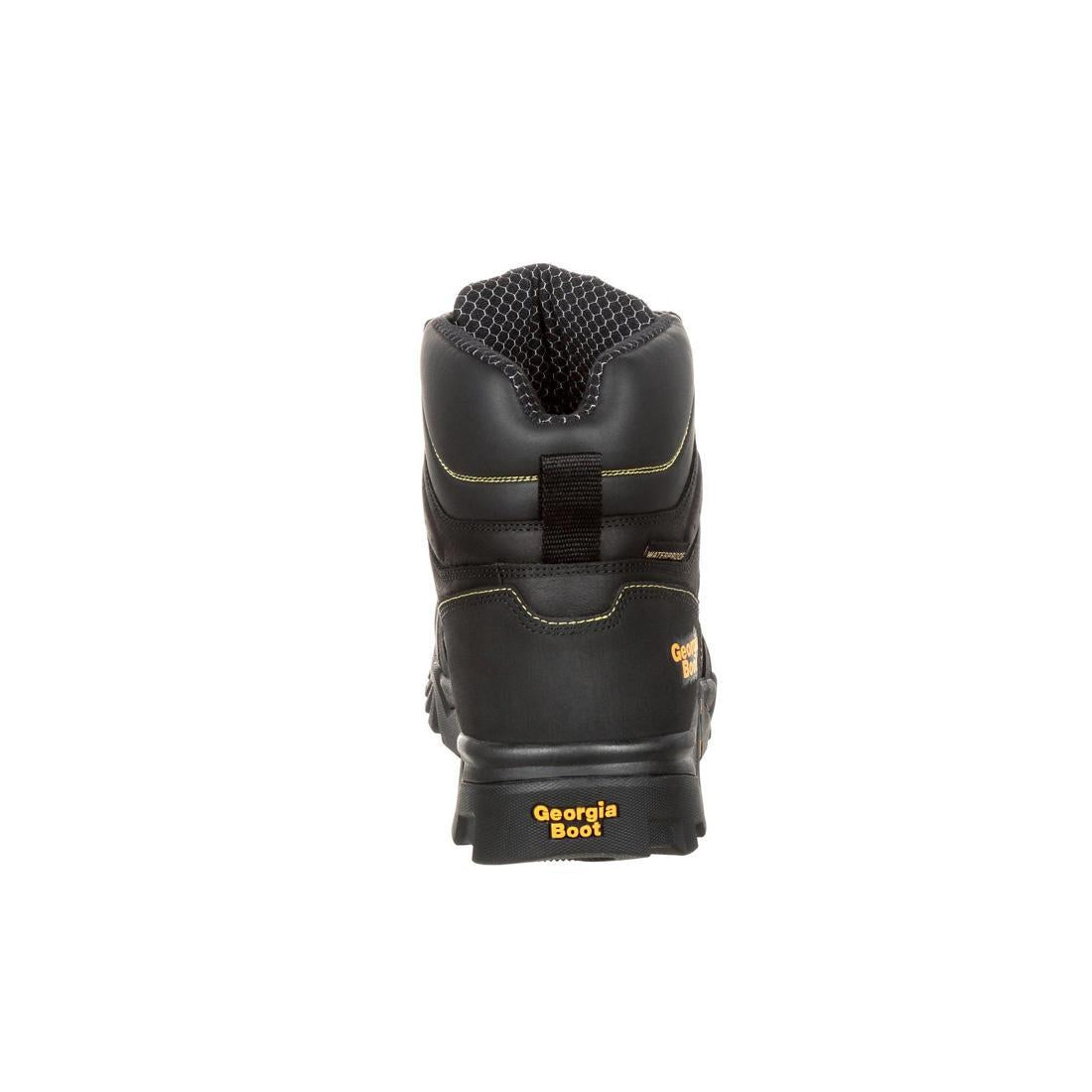 Georgia Boot Amplitude Composite Toe Waterproof Work Boot Black GB00130 Back Image