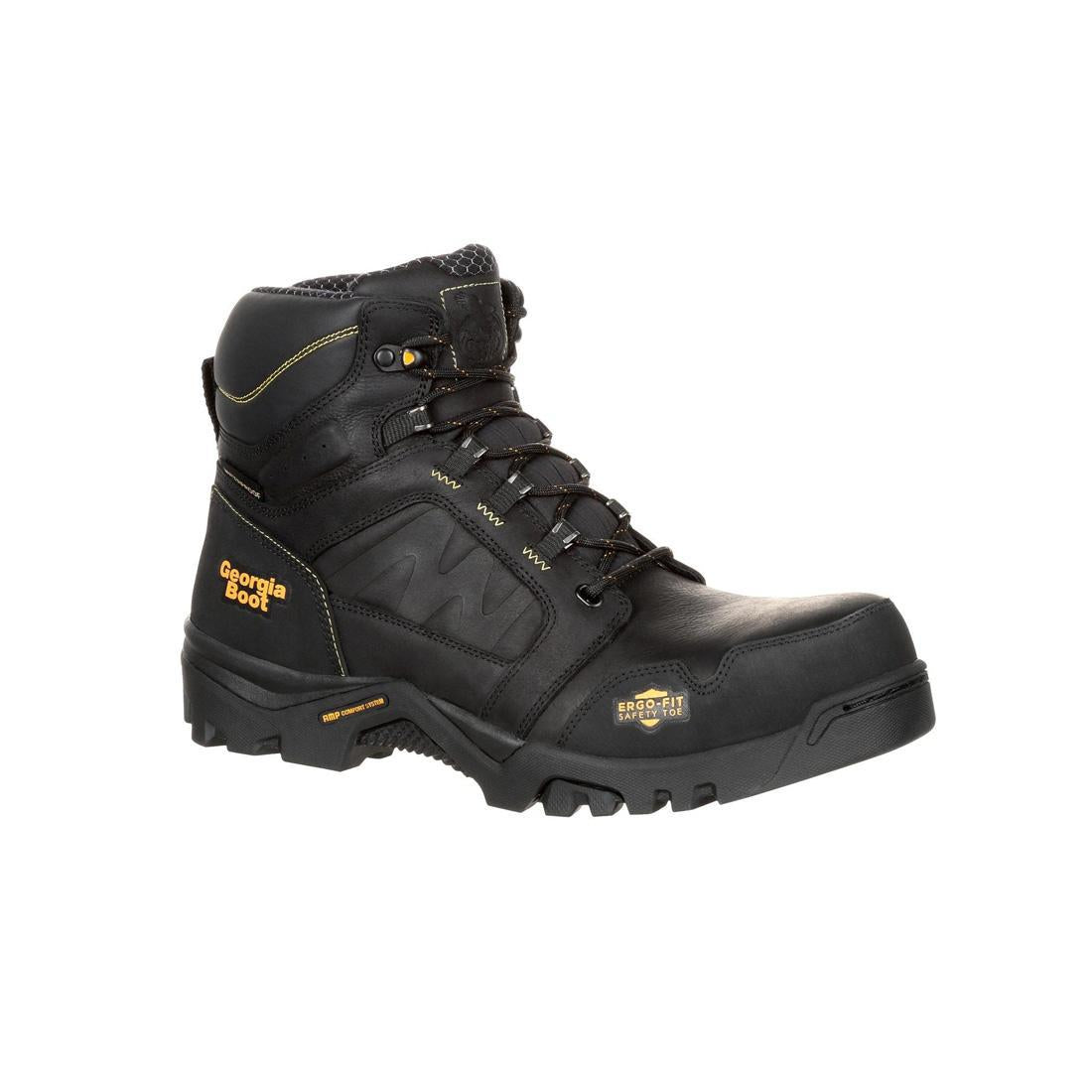 Georgia Boot Amplitude Composite Toe Waterproof Work Boot Black GB00130 Side Image