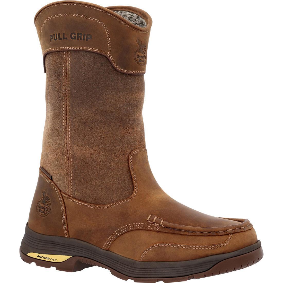 Georgia Boot Athens SuperLyte Waterproof Wellington Pull-On Boot GB00549 Side Image
