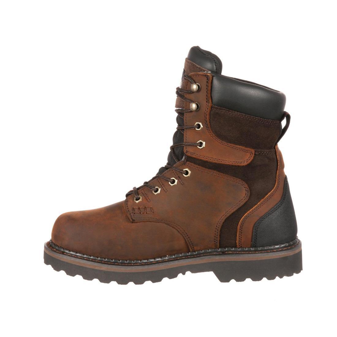 Georgia Boot Brookville 8" Steel Toe Waterproof Work Boot G9334 Detail Image