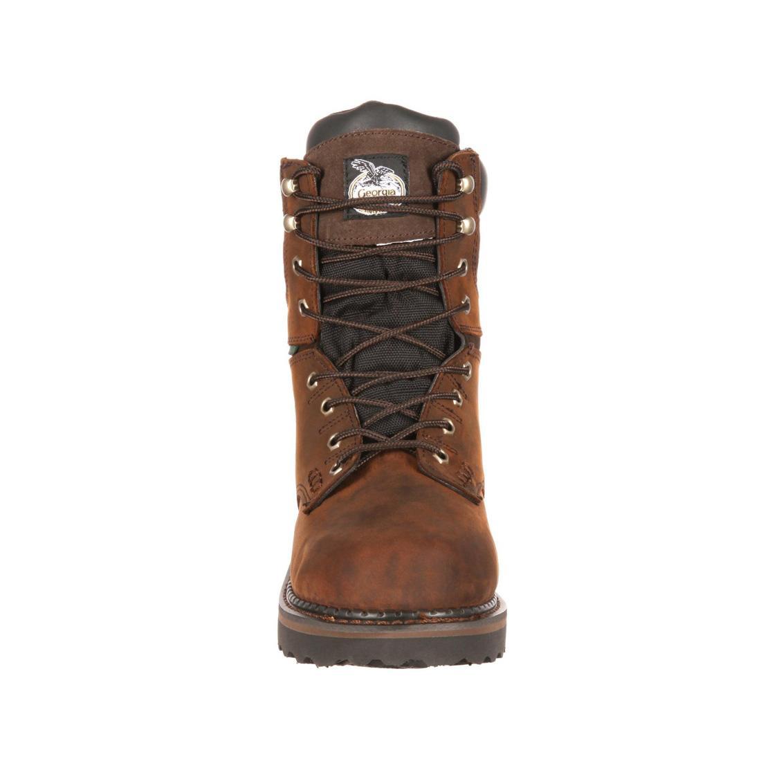 Georgia Boot Brookville 8" Steel Toe Waterproof Work Boot G9334 Front Image