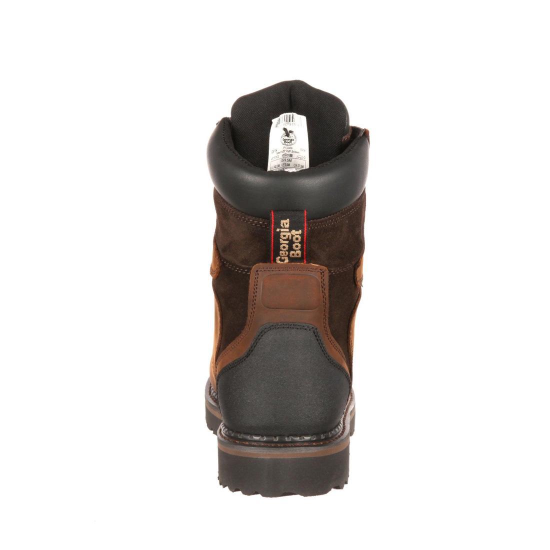 Georgia Boot Brookville 8" Steel Toe Waterproof Work Boot G9334 Back Image