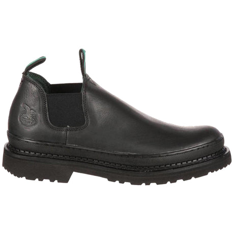 Georgia Boot Georgia Giant Romeo Work Shoe Black Profile View