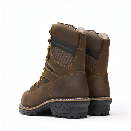 Georgia Boot LTX Logger Composite Toe Waterproof Work Boot Heel