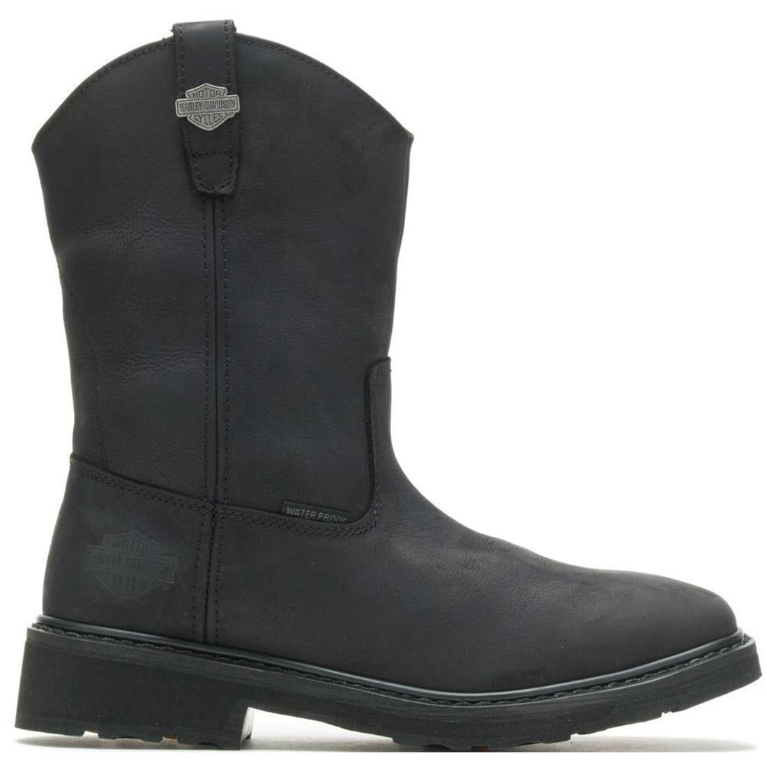 Men's Harley-Davidson Altman Black WP Leather Boots – Steel Toes