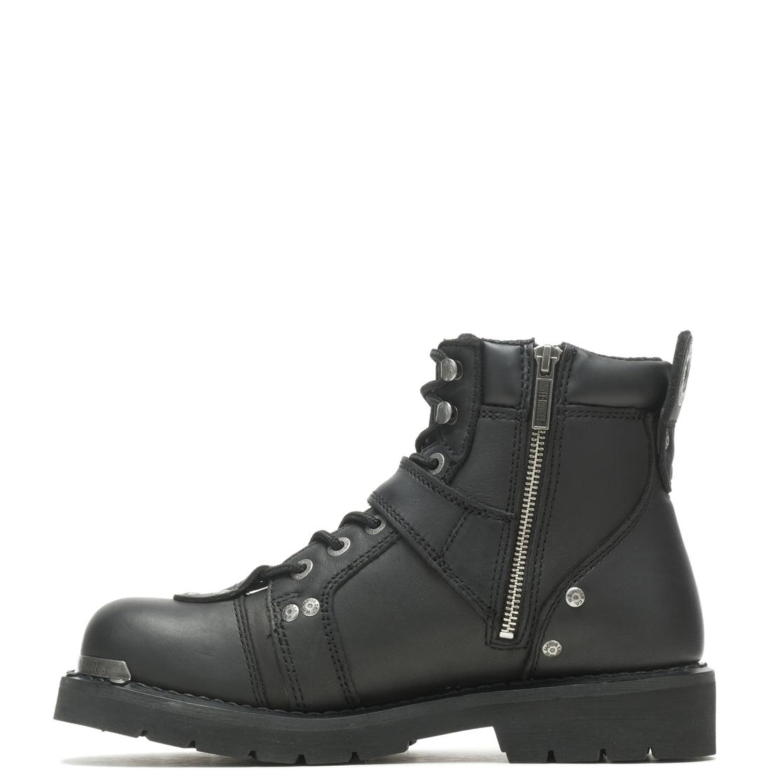 Men's Harley-Davidson Brake Light Black Leather Riding Boots
