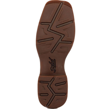 Rebel Pull-On Western Boot Brown DB4443