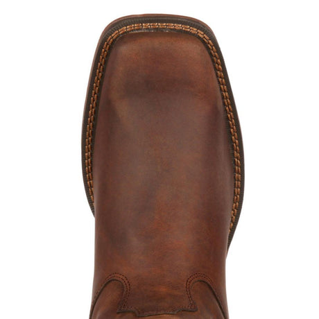 Rebel Brown Pull-On Western Boot DB5444 Toe View