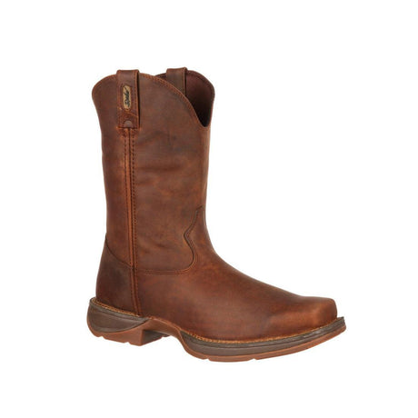 Rebel Brown Pull-On Western Boot DB5444 Side View