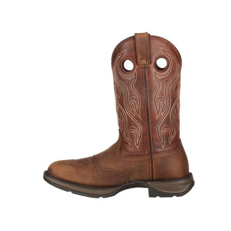 Rebel™ by Durango® Brown Saddle Western Boot DB5474 Toe View