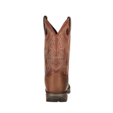 Rebel™ by Durango® Brown Saddle Western Boot DB5474 Heel View
