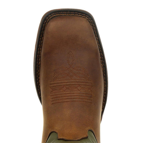 Rebel Coffee & Cactus Pull-On Western Boot DB5416