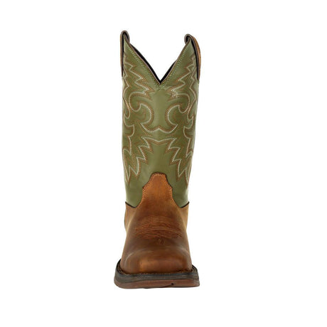 Rebel Coffee & Cactus Pull-On Western Boot DB5416 Front Image