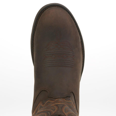 Rebel Chocolate Pull-On Western Boot DB5464