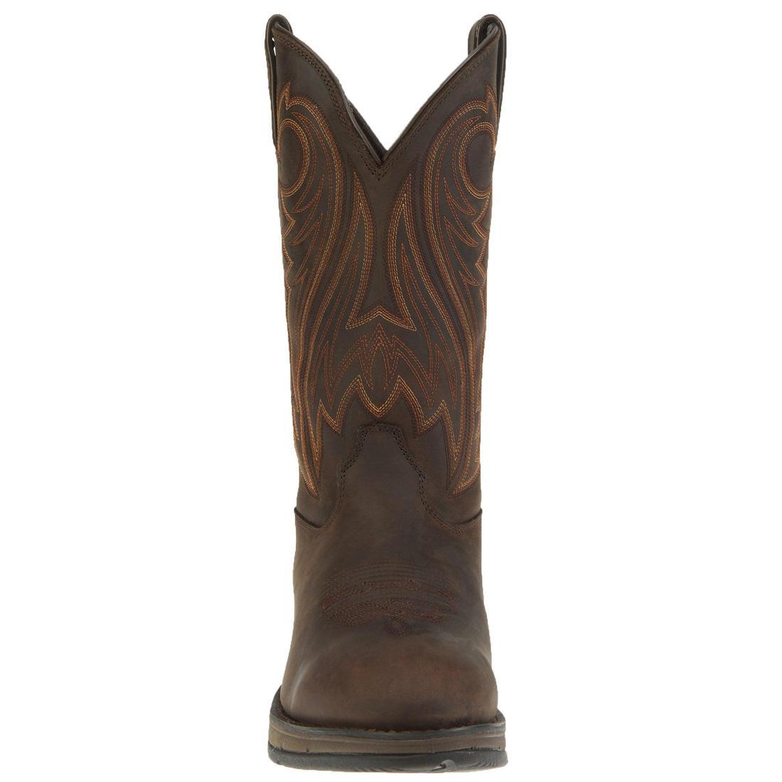 Rebel Chocolate Pull-On Western Boot DB5464 Front Image