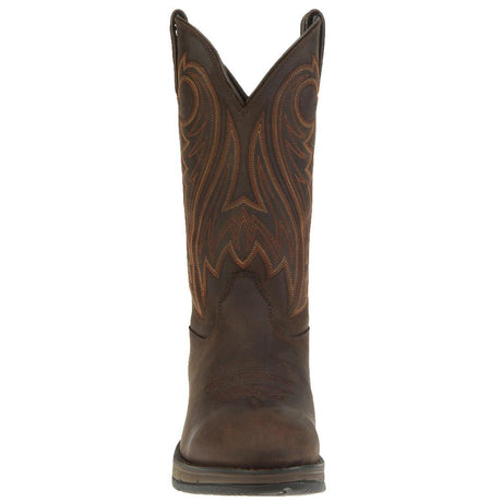 Rebel Chocolate Pull-On Western Boot DB5464 Front Image