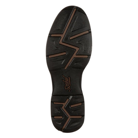 Rebel Chocolate Pull-On Western Boot DB5464 Sole Image