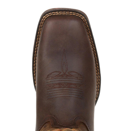Rebel Western Boot Dark Chestnut DDB0317 Toe View